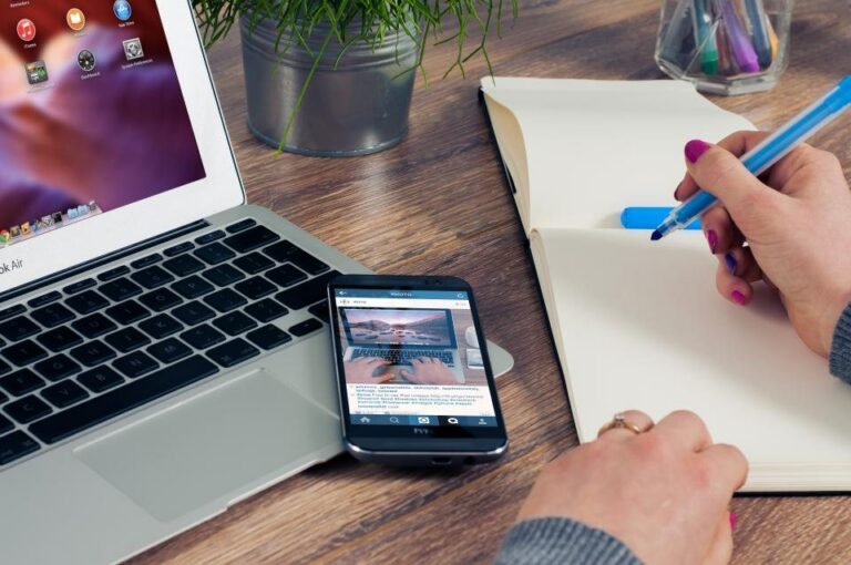 Laptop notebook and phone